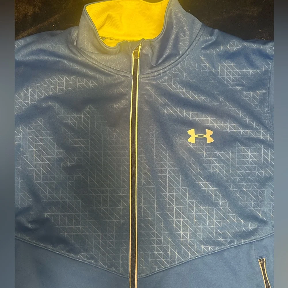 UA Blue and Yellow Performance Jacket - Picture 3 of 4